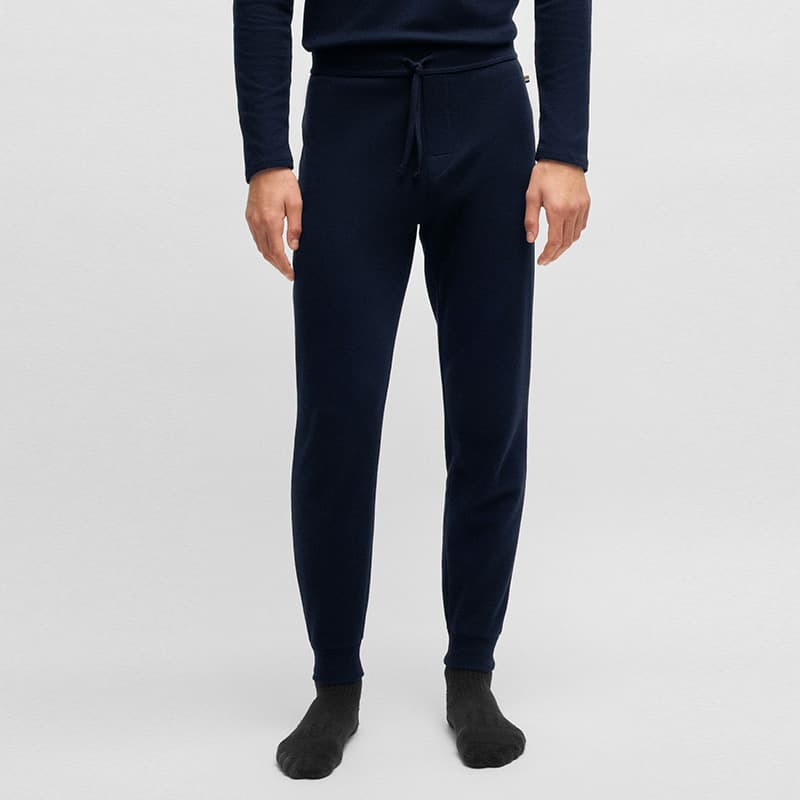 Штаны Hugo Boss Темно-синие Мужские Повседневные Штаны - изображение 2