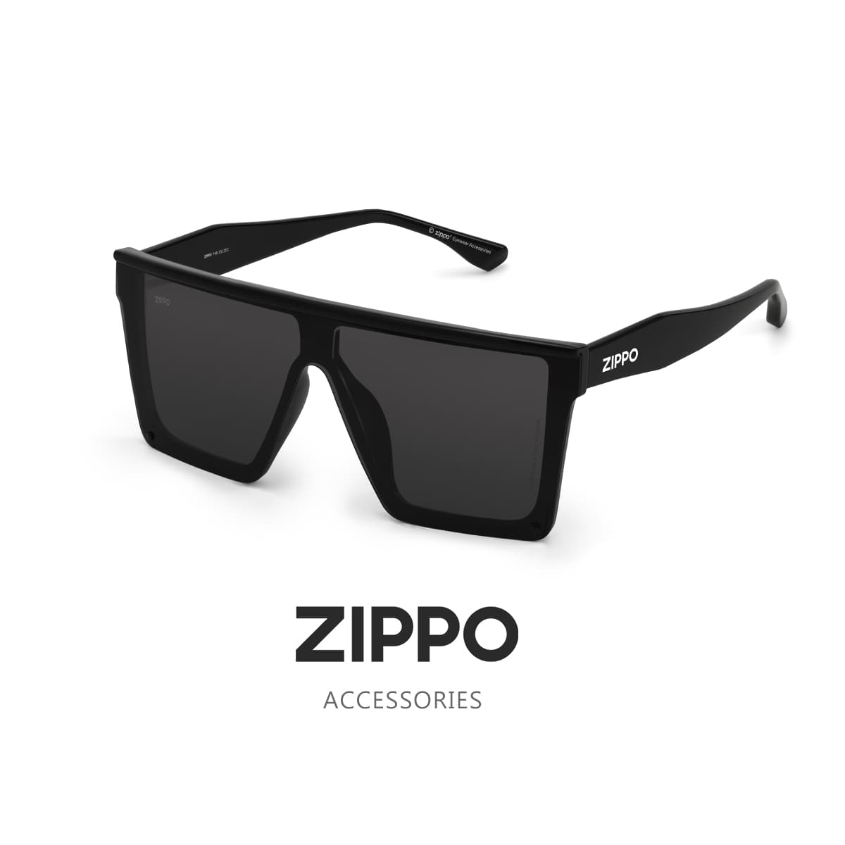 Солнцезащитные очки ZIPPO Пластиковая оправа TR90 Фигурные Солнцезащитные очки Унисекс Черный Прозрачный Серый - изображение 5