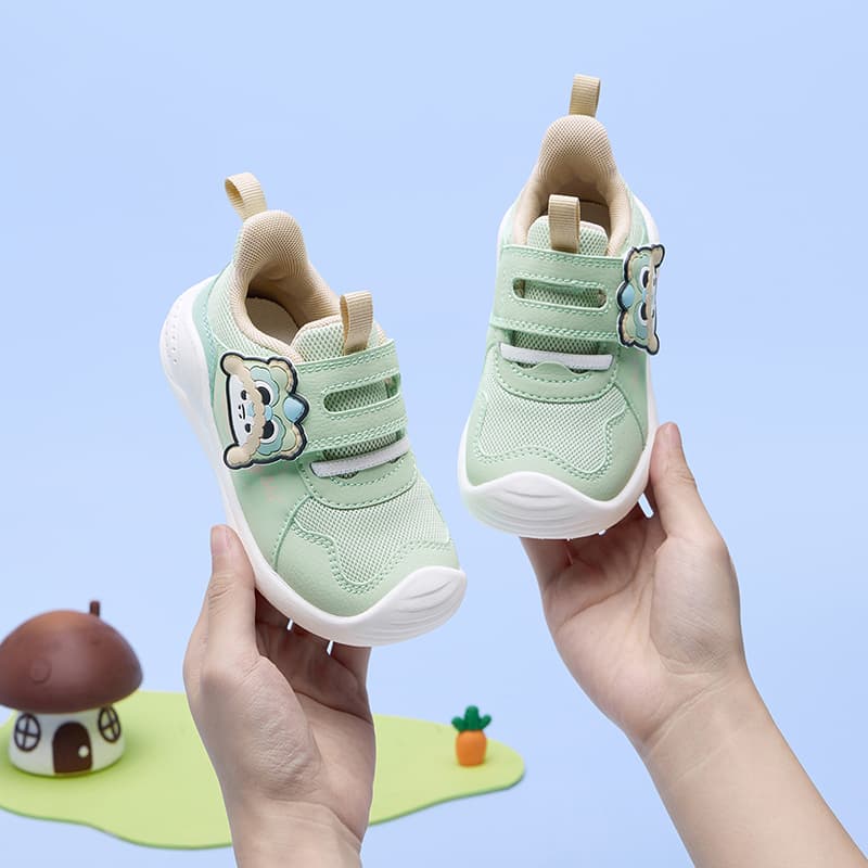 Кроссовки 361°KIDS Амортизация и Легкость Дышащая Противоскользящая Повседневная Обувь Зеленая Для Младенцев и Малышей - изображение 6