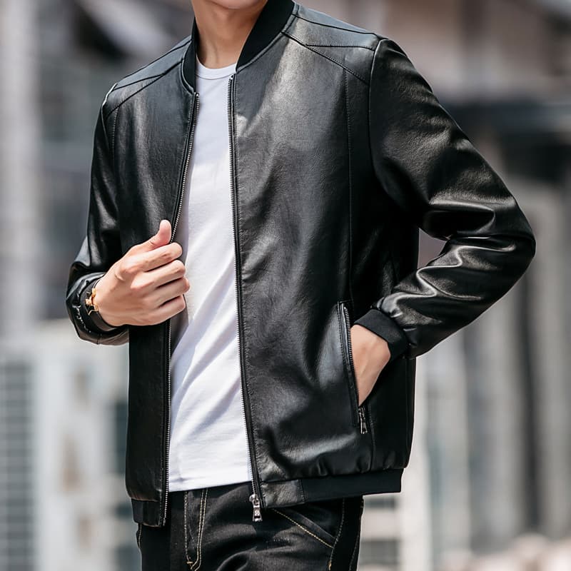 Кожаная куртки PIERRE CARDIN Одежда Пальто Кожаная Куртка Мужская - изображение 3