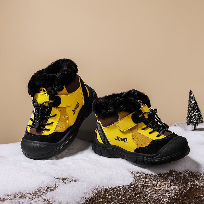 Jeep Slip-resistant Abrasion-resistant Thermal MID Top Детские зимние сапоги для детей в возрасте 3-7 лет - изображение 6