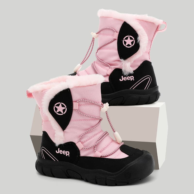 Jeep Slip-resistant Abrasion-resistant Thermal High-Top Snow Boots for Children Джип противоскользящие устойчивые к истиранию термальные высокие ботинки для сноуборда для детей - изображение 7