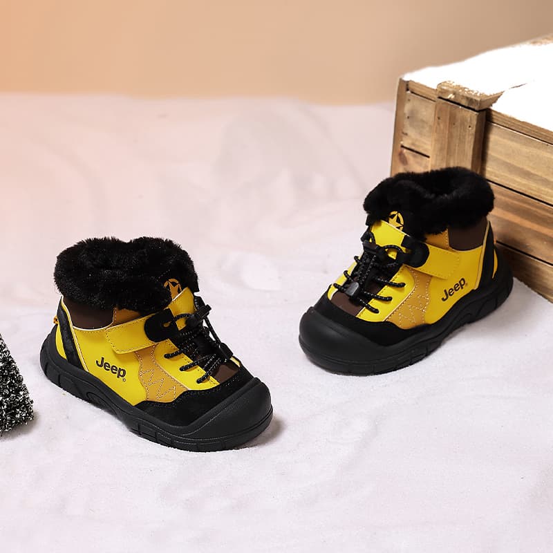 Jeep Slip-resistant Abrasion-resistant Thermal MID Top Детские зимние сапоги для детей в возрасте 3-7 лет - изображение 5