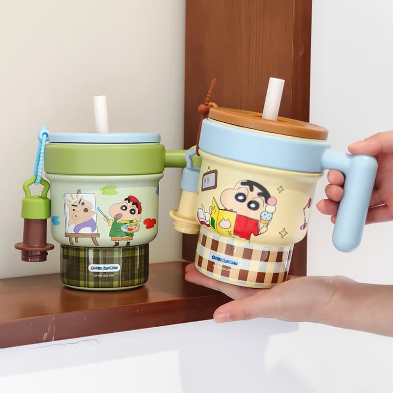 Crayon Shinchan Солома Утолщенный Подстаканник GOOD Looking - изображение 2