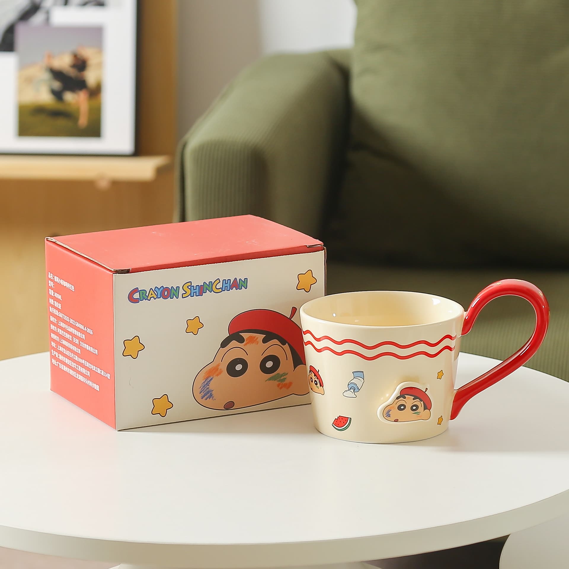 Crayon Shinchan Кружки подходящие для микроволновой печи керамический подстаканник чашка для кофе с эффектом пара - изображение 3
