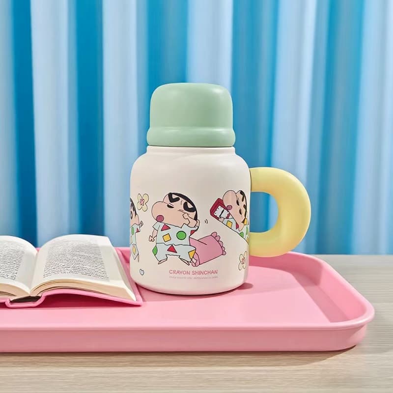 Crayon Shinchan Термокружки Желтый Зеленый Синий Розовый Желтый Розовый 600 мл - изображение 2