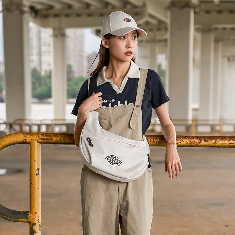 Сумка через плечо Dickies Полиэстеровая сумка через плечо Стандартная (стандартная) Унисекс Черный Светлый хаки - изображение 6