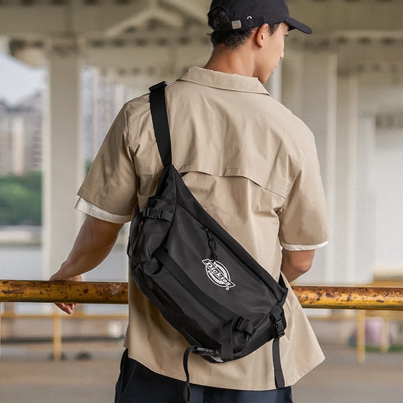 Сумка через плечо Dickies Полиэстер Полиэстер Сумка через плечо Стандартная (Стандартная) Унисекс Черный Серый Белый - изображение 4