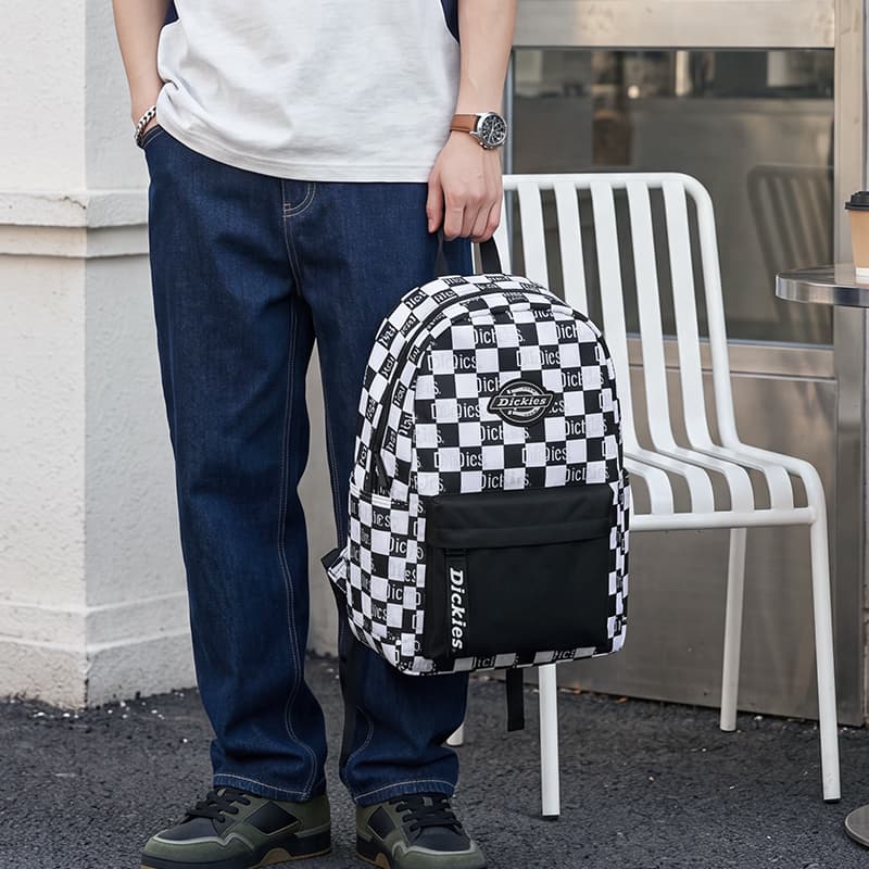Рюкзак dickies Рюкзаки Черно-белая шахматка Унисекс - изображение 6