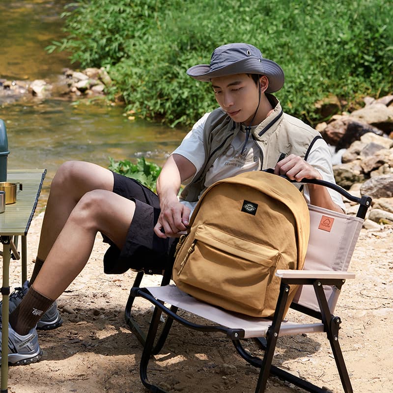 Рюкзак Dickies Полиэстер Рюкзак Средний Унисекс Кофейный Коричневый Эбеново-Серый Лава Черный - изображение 6