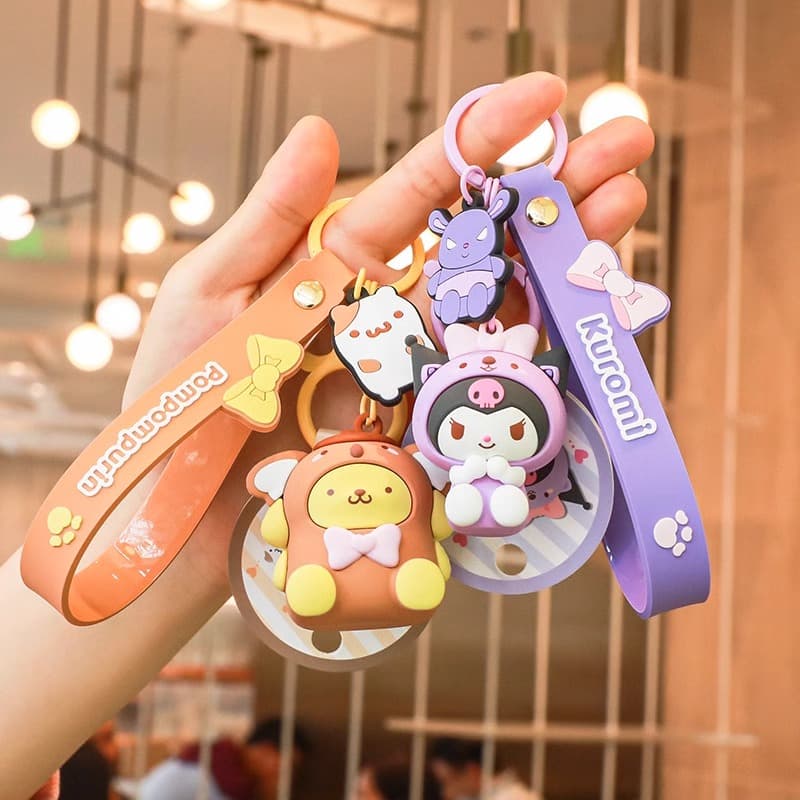 Кулон Sanrio Хелло Китти My Melody Коллекция животных Премиум Милый и симпатичный Сумка Рюкзак Мультяшный Кукла Рюкзак Модный Привлекательный Брелок Для школьников Цинковый сплав Подвеска Унисекс Парный - изображение 3