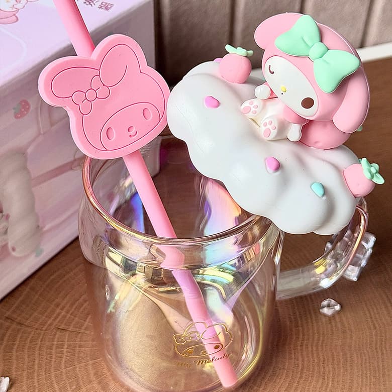 Sanrio My Melody Kuromi Lo Высокий Стиль Стекло Подстаканник 510 мл - изображение 3