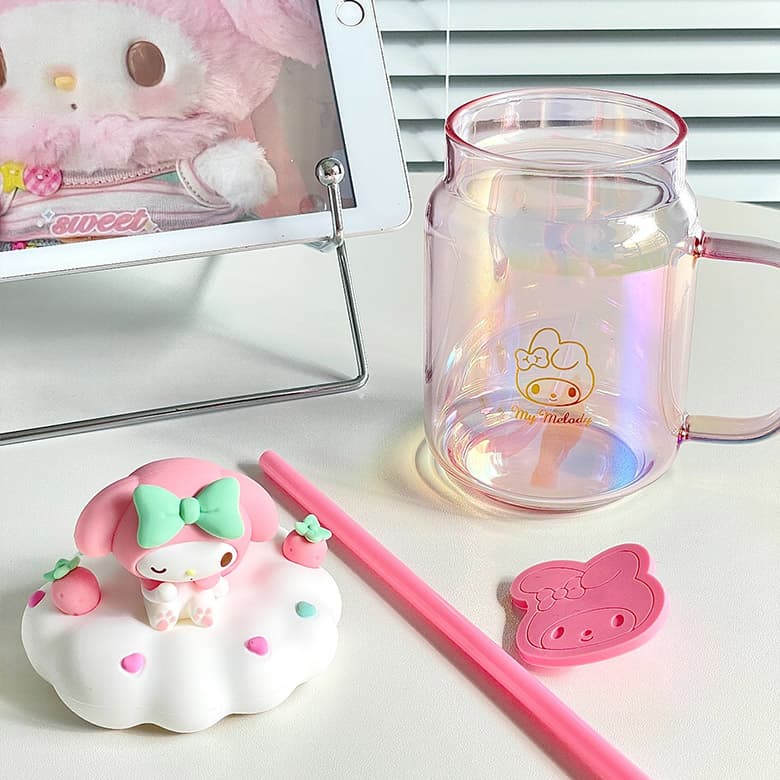 Sanrio My Melody Kuromi Lo Высокий Стиль Стекло Подстаканник 510 мл - изображение 2