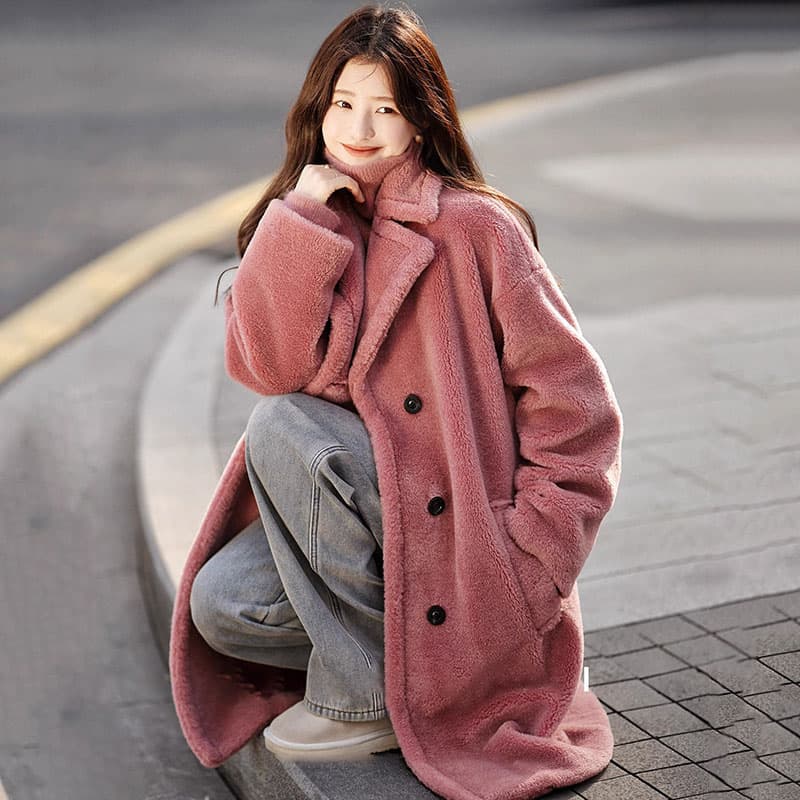 KAISER Pink Red Женские меховые изделия - изображение 3