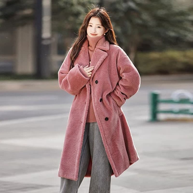KAISER Pink Red Женские меховые изделия - изображение 4