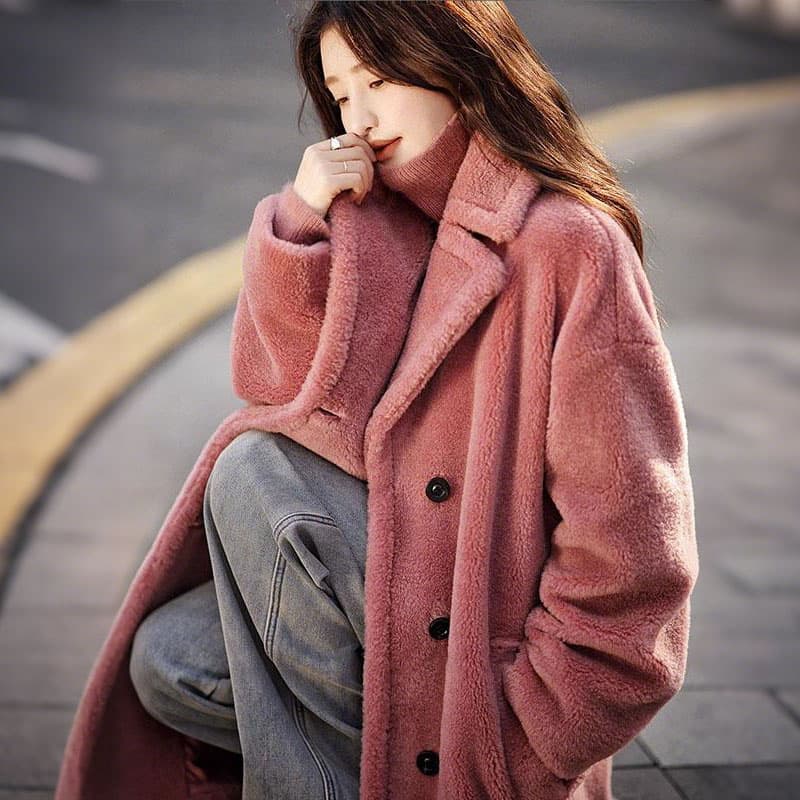 KAISER Pink Red Женские меховые изделия - изображение 5