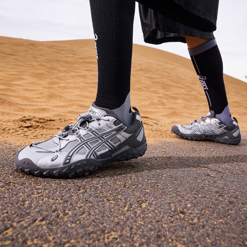 Кроссовки для бега ASICS Гель AMMG Беговые кроссовки Низкий Топ Серый Унисекс - изображение 7