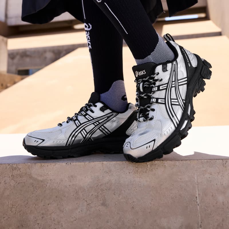 Кроссовки ASICS Гель Kahana 8 SP Альпинистские и треккинговые ботинки Низкий Топ Серебристо-серый Черный Унисекс - изображение 8