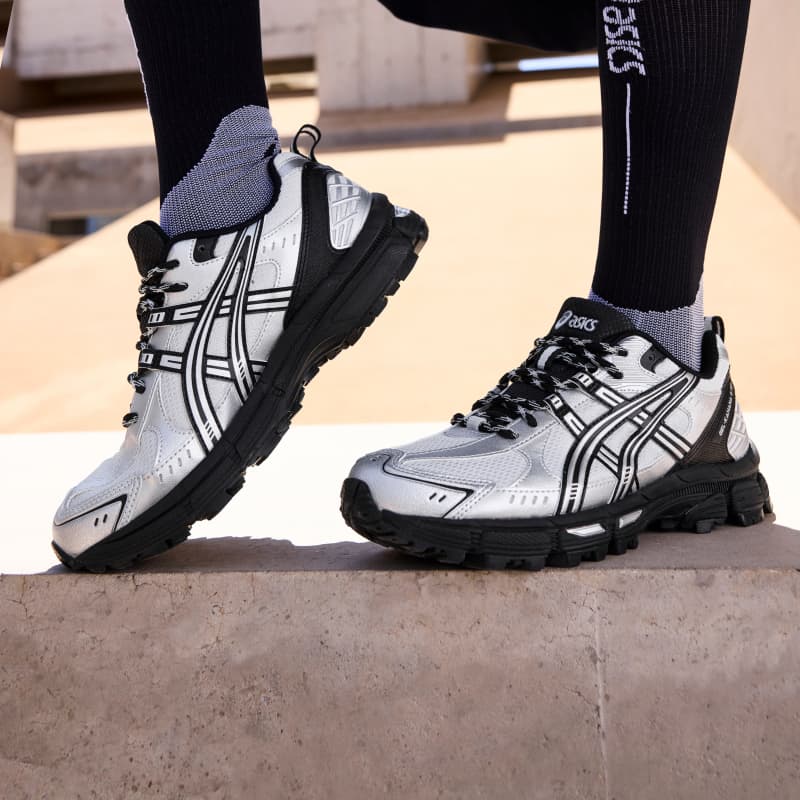 Кроссовки ASICS Гель Kahana 8 SP Альпинистские и треккинговые ботинки Низкий Топ Серебристо-серый Черный Унисекс - изображение 7