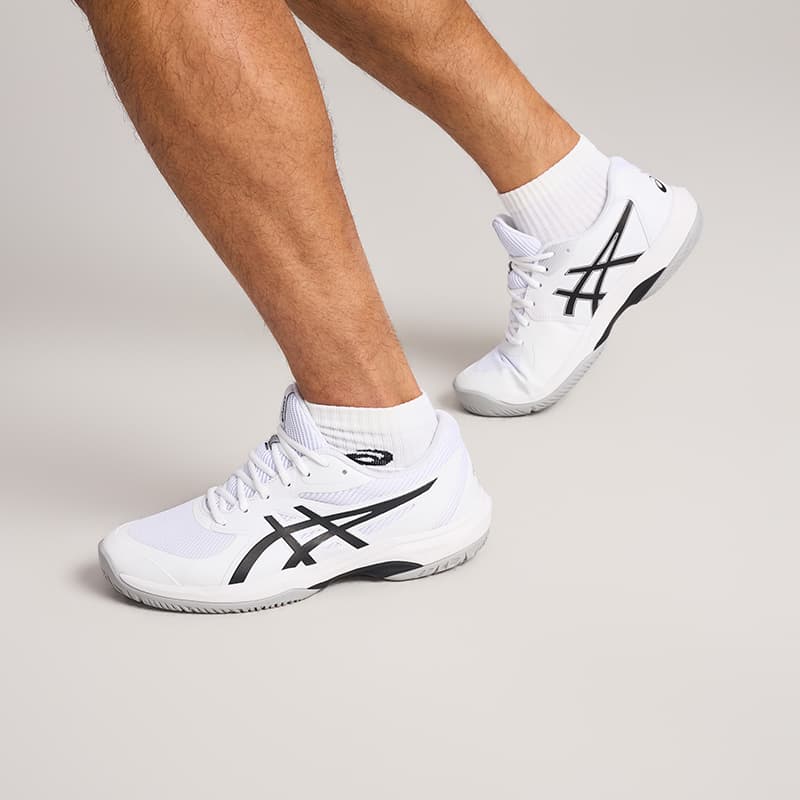 Кроссовки для тенниса ASICS GAME FF Текстиль Синтетическая кожа Амортизация Дышащий Низкий верх Теннисные кроссовки Мужские Белый - изображение 5