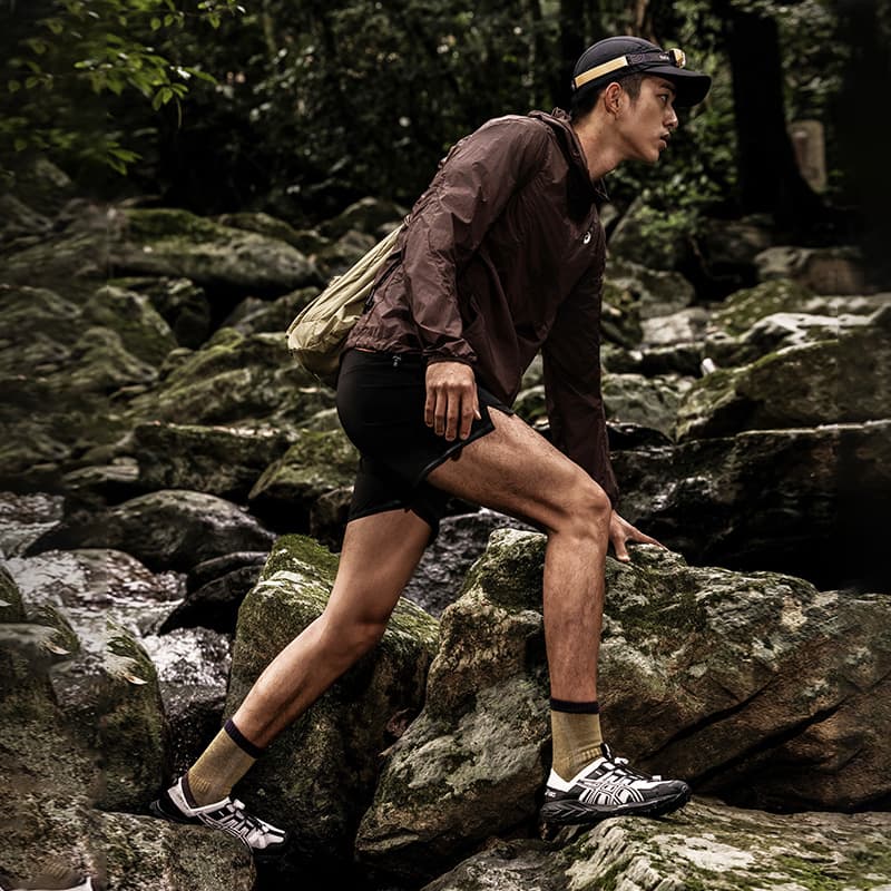 Кроссовки ASICS Gel Sonoma Синтетическая кожа Амортизация Износостойкий Низкий Топ Повседневная обувь Унисекс Черный - изображение 7