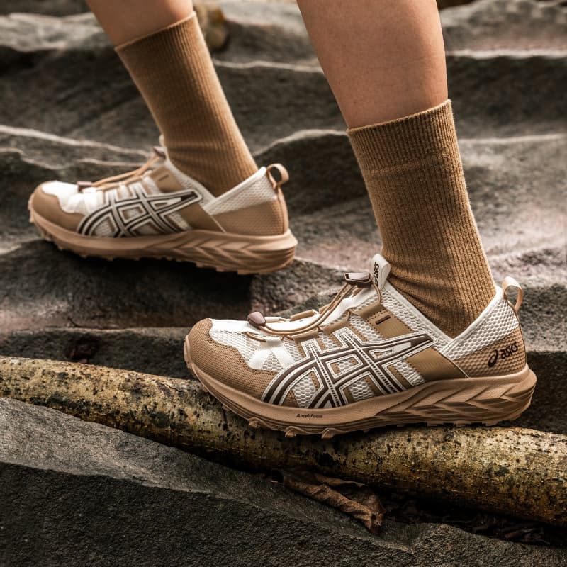 Кроссовки Asics Gel Sonoma Синтетическая кожа Низкий топ Повседневная обувь Унисекс Коричневый - изображение 9