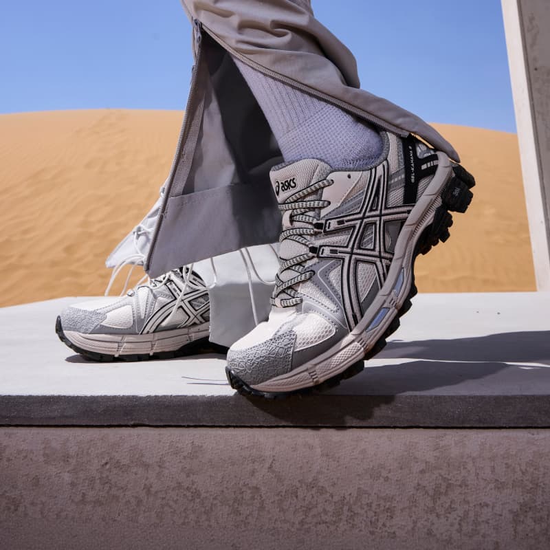 Кроссовки для бега ASICS Гель Kahana 8 Беговые кроссовки Низкий Топ Серый Белый Серый Унисекс - изображение 8