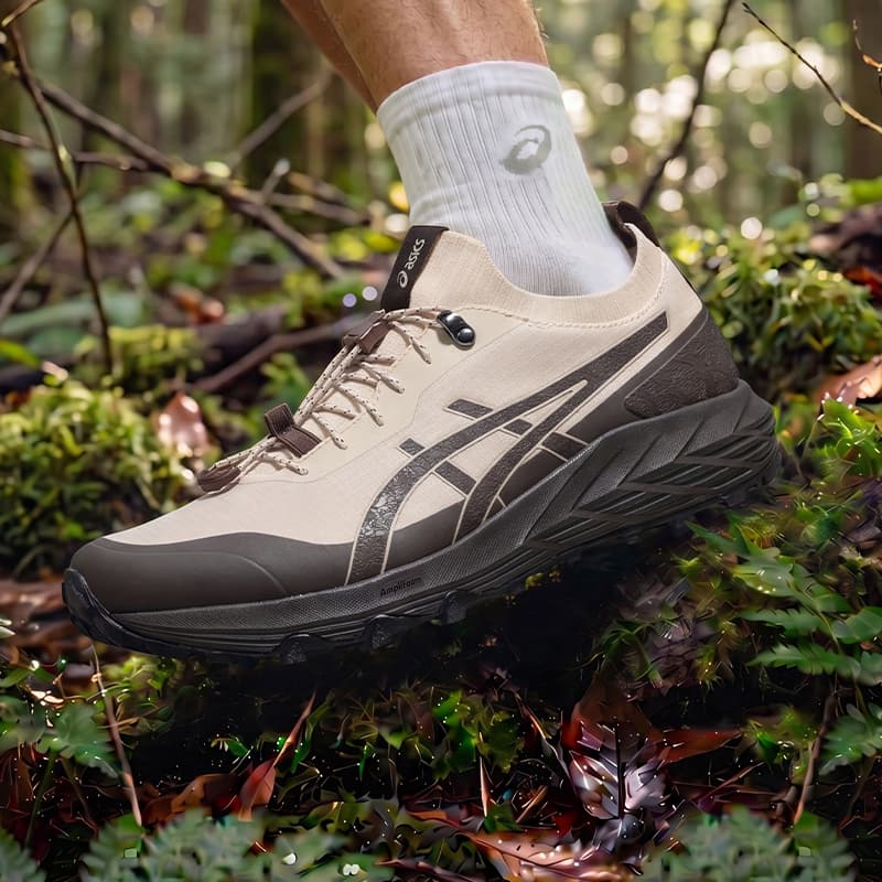 Кроссовки ASICS Gel Sonoma Повседневная обувь Низкий верх Бежевый Кофейный Унисекс - изображение 7