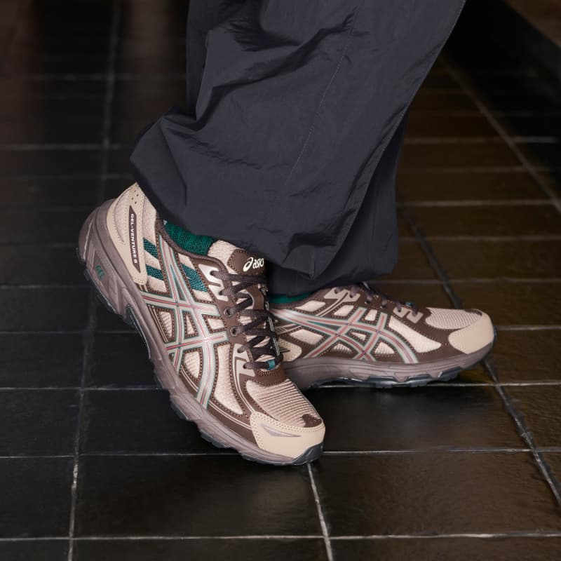Кроссовки для бега ASICS Гель VENTURE 6 Беговые кроссовки Низкий Топ Кофейный Унисекс - изображение 7