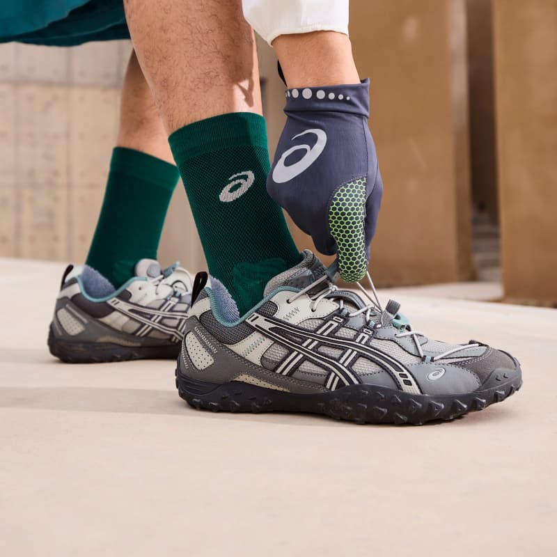 Кроссовки для бега ASICS Гель AMMG Беговые кроссовки Низкий Топ Перо-серый Унисекс - изображение 8