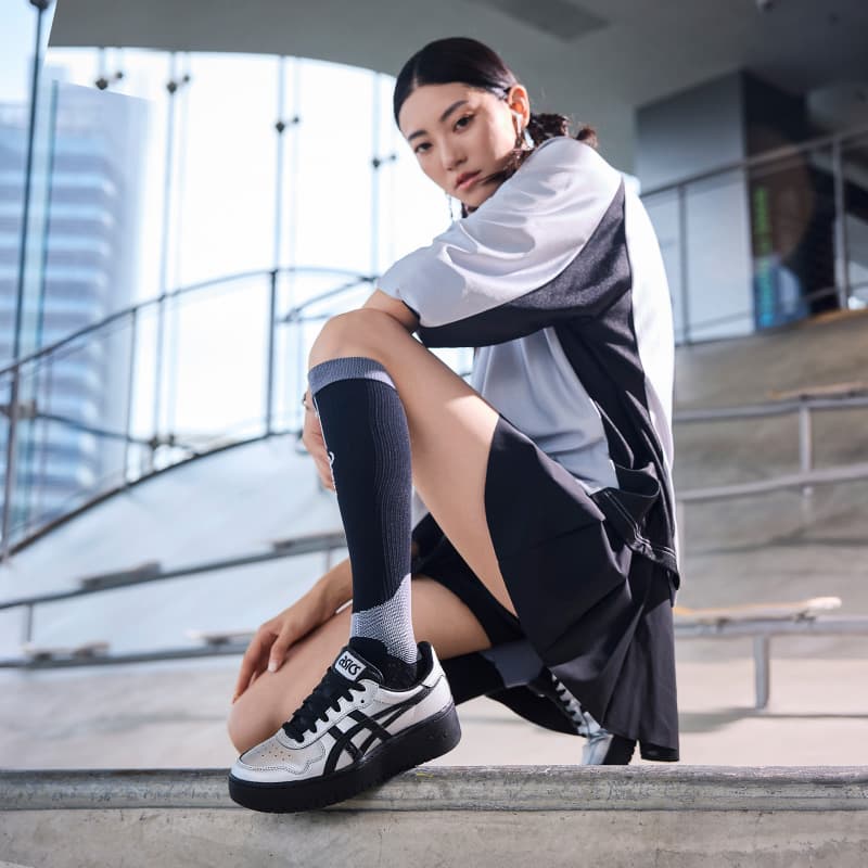 Кроссовки ASICS JAPAN S PF Повседневная обувь Низкий Топ Серебристый Черный Женские - изображение 7