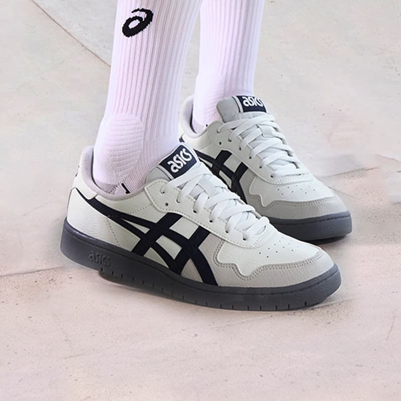 Кроссовки ASICS JAPAN S Скейтборд Кроссовки Низкие Топ Кремово-Белый Индиговый Туман Унисекс - изображение 8