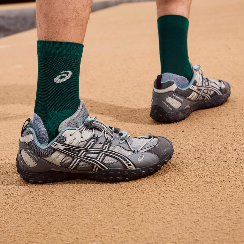 Кроссовки для бега ASICS Гель AMMG Беговые кроссовки Низкий Топ Перо-серый Унисекс - изображение 7