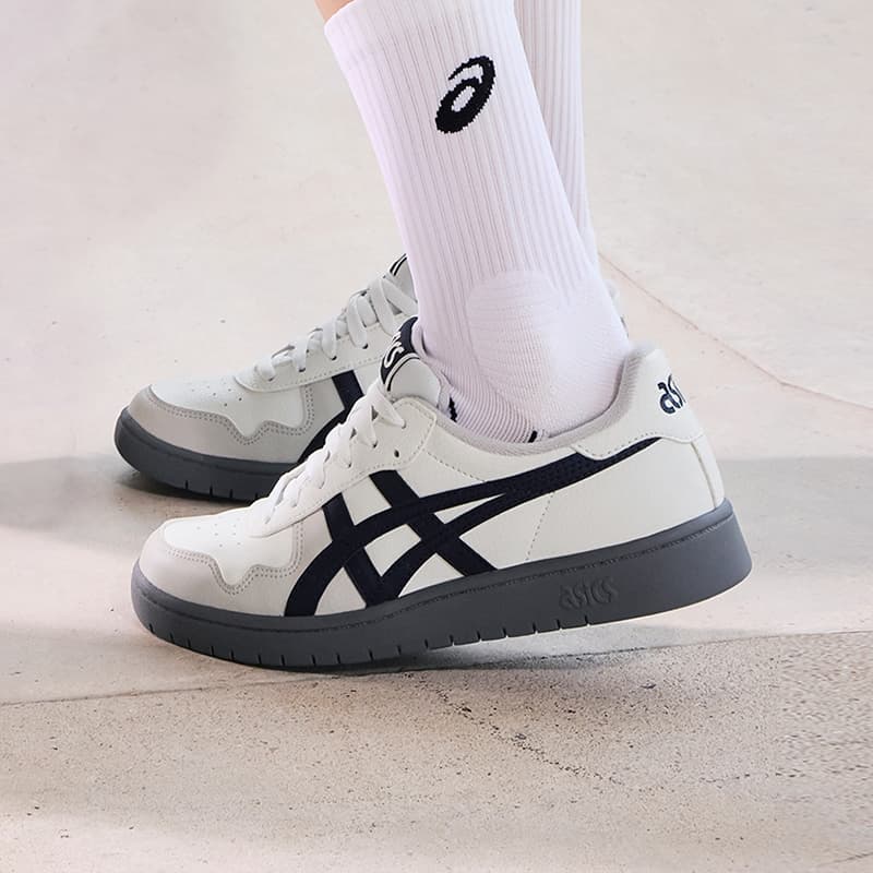 Кроссовки ASICS JAPAN S Скейтборд Кроссовки Низкие Топ Кремово-Белый Индиговый Туман Унисекс - изображение 7