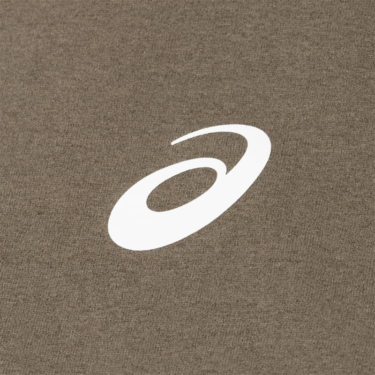 Asics Бег T-Shirt Мужская Темно-Коричневая - изображение 4