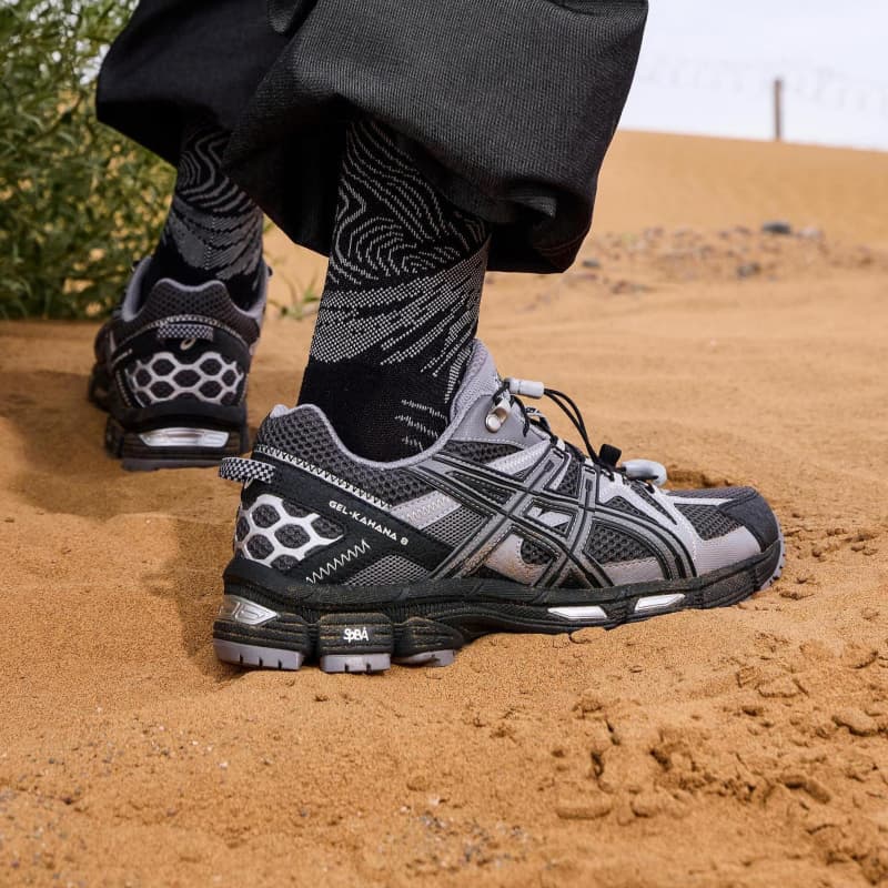 Кроссовки для бега ASICS Гель Kahana 8 FL Беговые кроссовки Низкий Топ Серый Унисекс - изображение 8