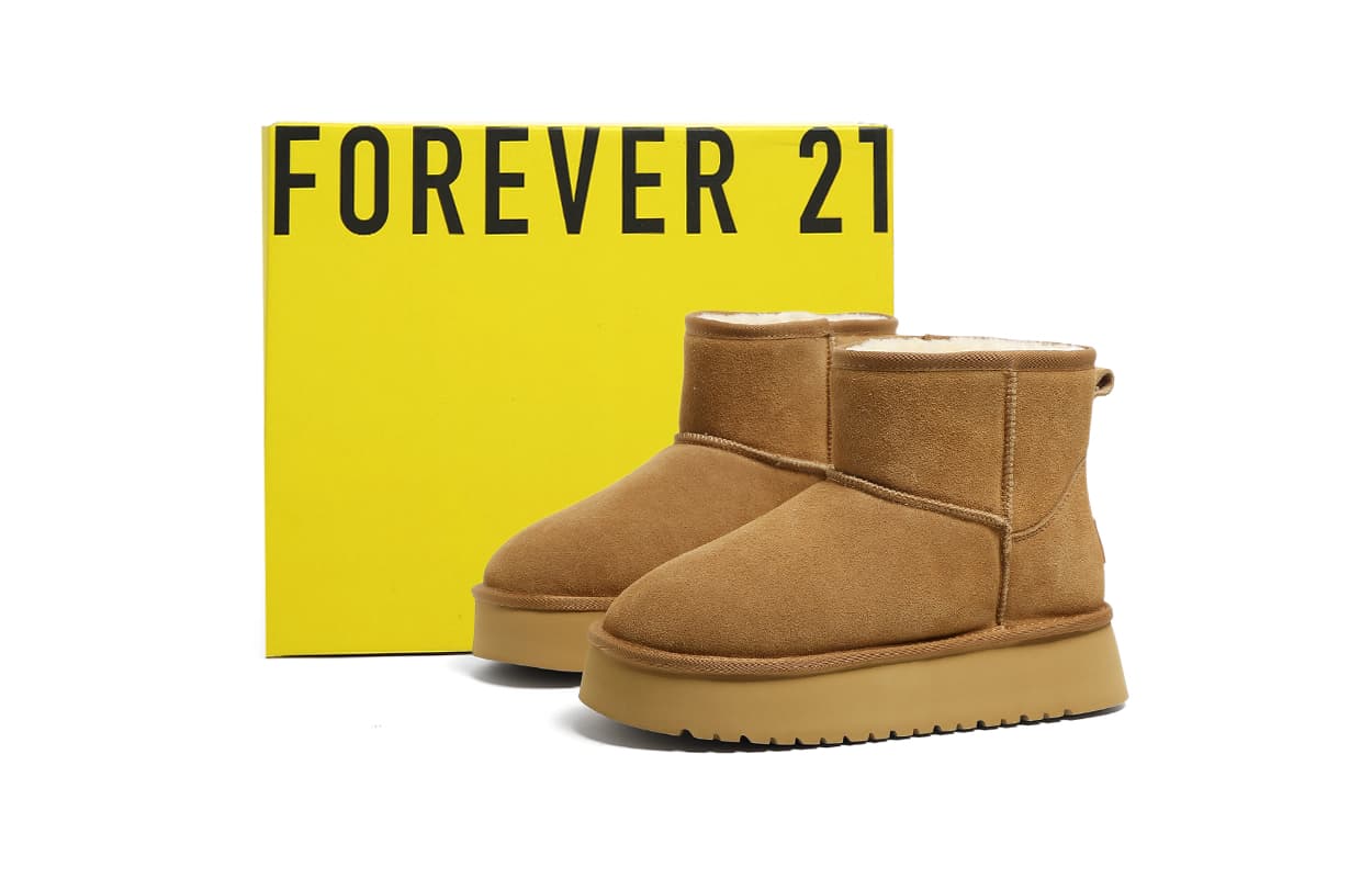 Ботинки зимние FOREVER 21 Сноубутсы Каштановые Мужские - изображение 6