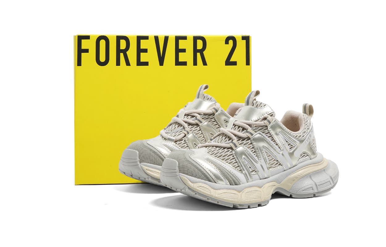 Кроссовки FOREVER 21 Низкий топ массивные кроссовки женские шампанское золото - изображение 5