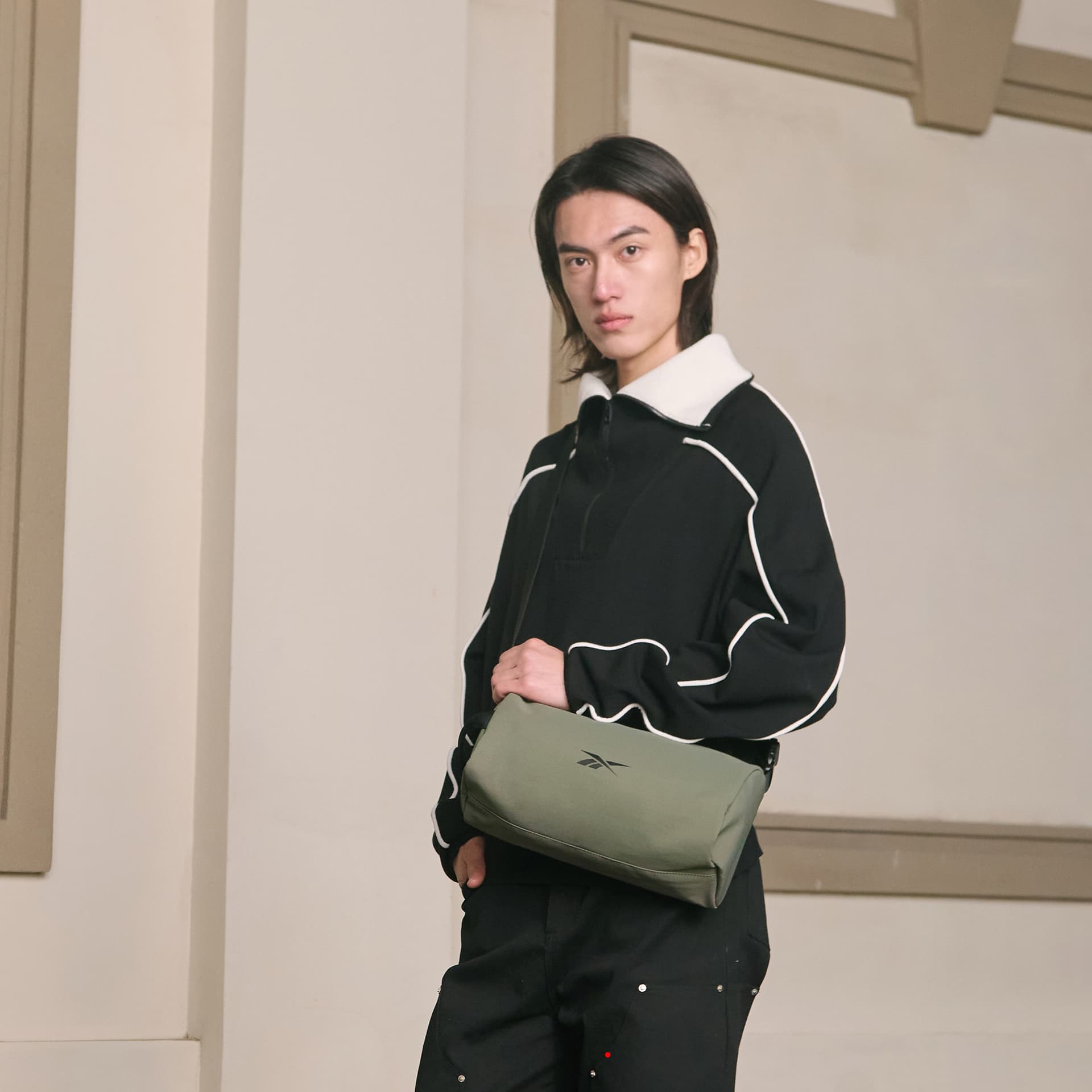 Сумка через плечо REEBOK Ткань Сумка через плечо Стандартная (Стандартная) Унисекс Серый Зеленый Черный Бордовый Синий - изображение 4