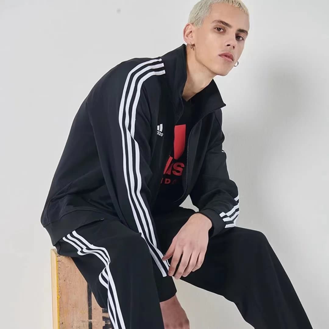 Куртка adidas Retro Track Jacket Black White - изображение 4