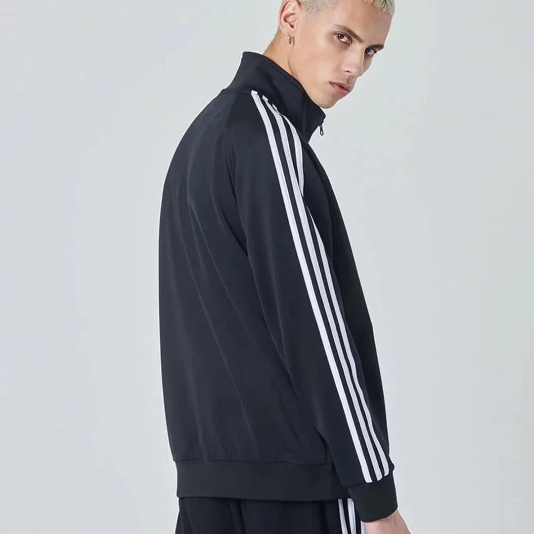 Куртка adidas Retro Track Jacket Black White - изображение 5