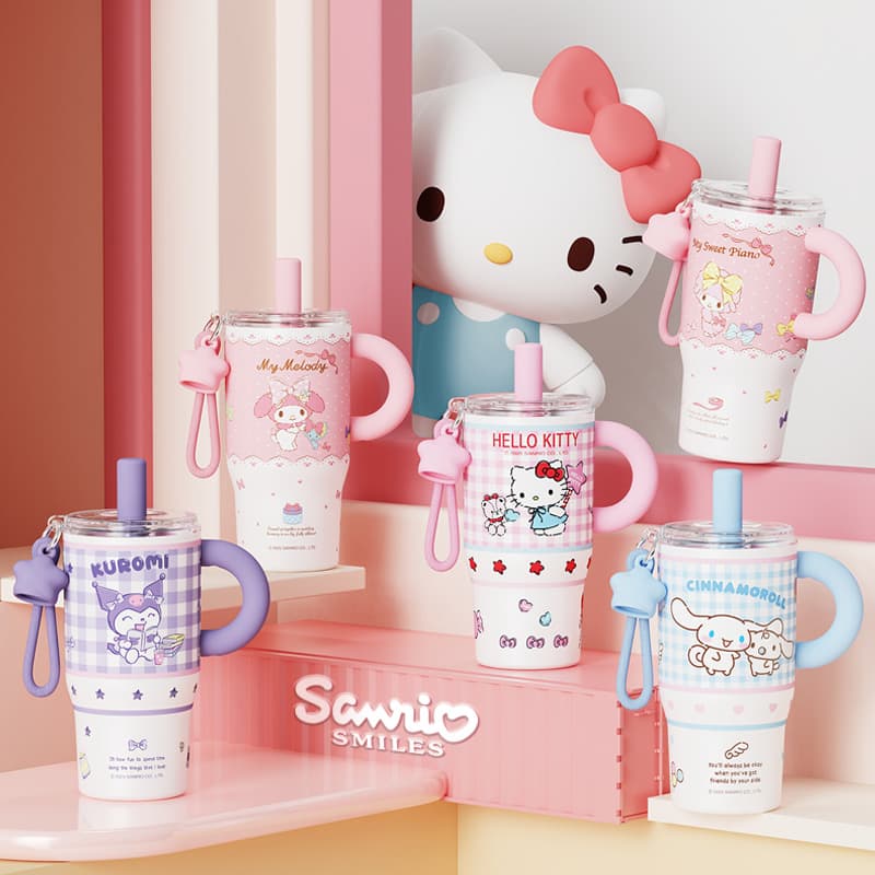 Санрио My Melody Hello Kitty Коллекция Мини-версия Термокружка с ледяным эффектом 580 мл - изображение 2