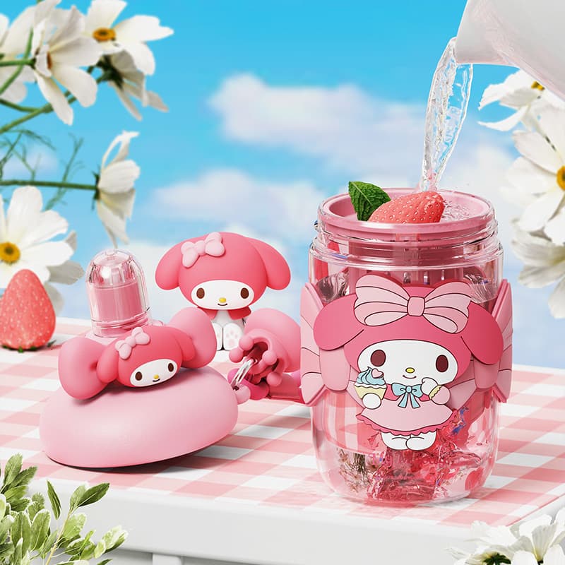 Санрио Hello Kitty Пластиковые стаканы для воды BOBO Космос Подстаканник 650 мл 1200 мл - изображение 2