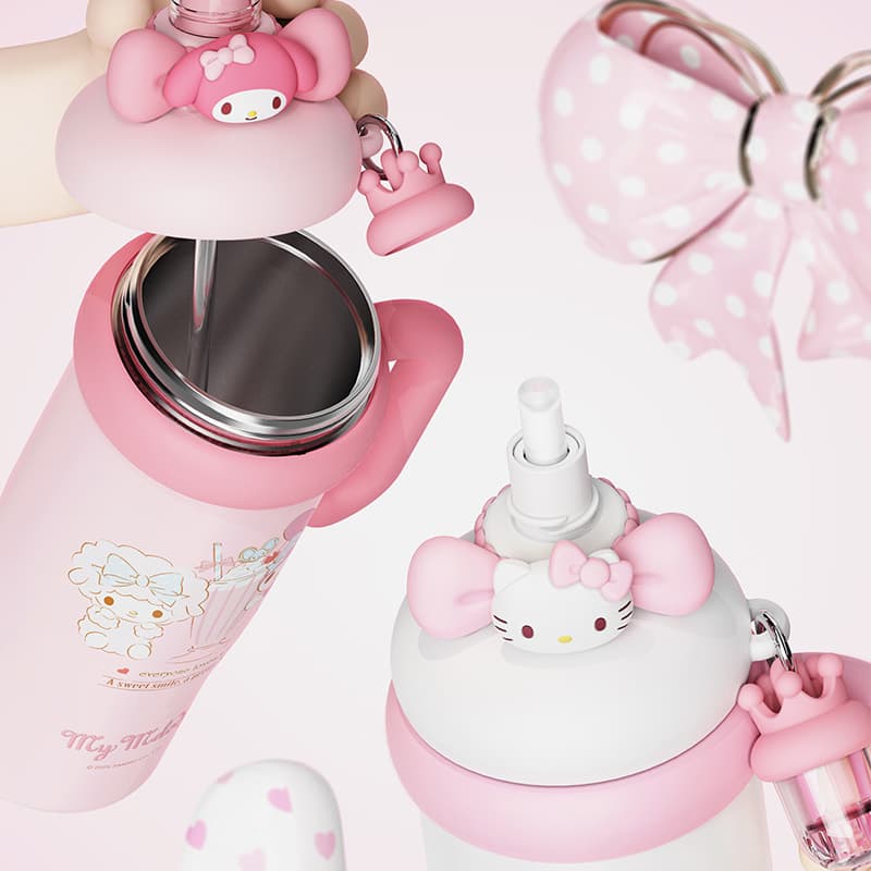 Коллекция Sanrio Hello Kitty коллекция Cinnamoroll термокружка 960 мл - изображение 2