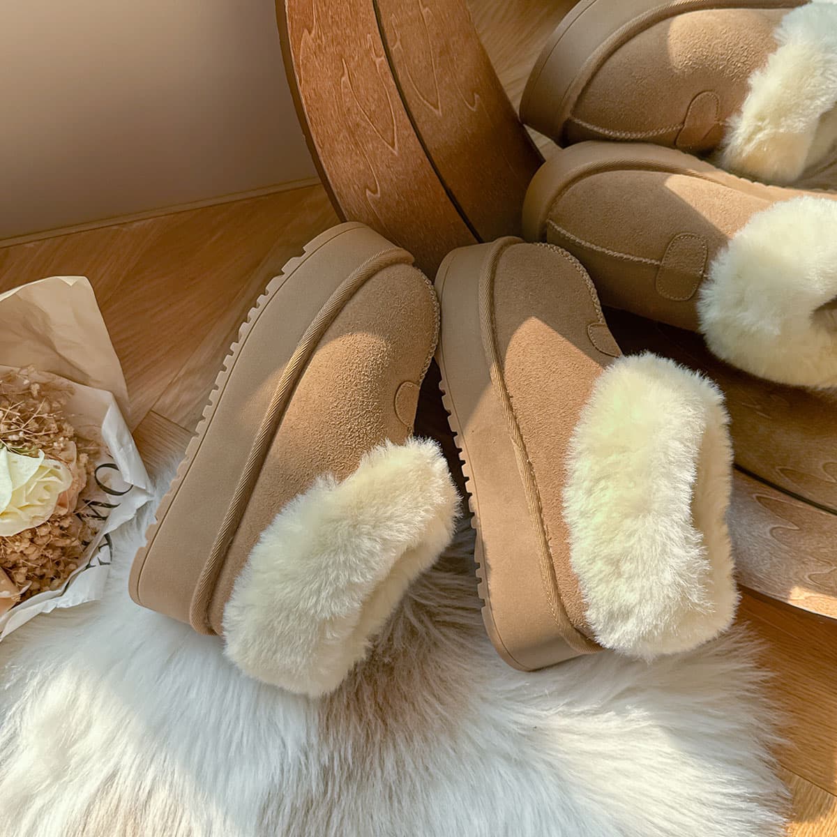 Ботинки зимние EXULL Q Fabric Ankle Snow Boots - изображение 4