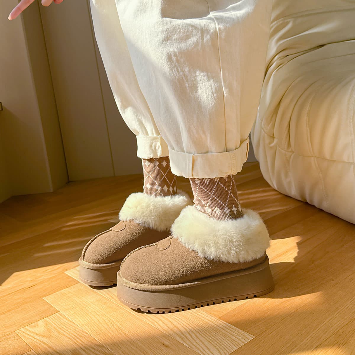 Ботинки зимние EXULL Q Fabric Ankle Snow Boots - изображение 8