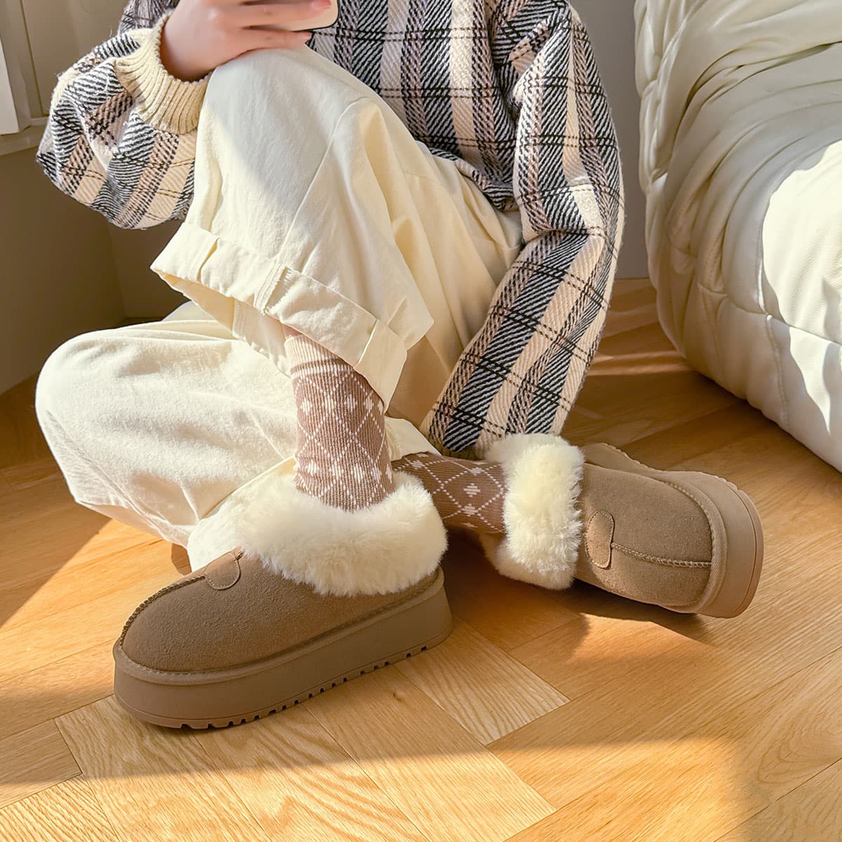 Ботинки зимние EXULL Q Fabric Ankle Snow Boots - изображение 6