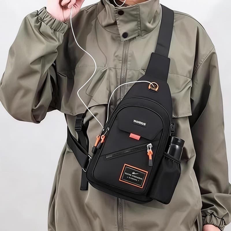 Нагрудная сумка Warrior Oxford Chest Bag (Sling) Мужской Черный - изображение 3