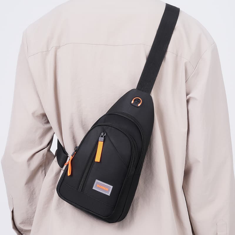 Нагрудная сумка Warrior Oxford Chest Bag (Sling) Unisex Black Warrior Оксфорд Нагрудная Сумка (Слинг) Унисекс Черная - изображение 3