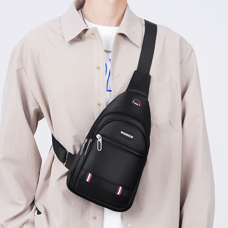 Нагрудная сумка Warrior Oxford Chest Bag (Sling) Unisex Black Warrior Оксфорд Нагрудная Сумка (Слинг) Унисекс Черная - изображение 5